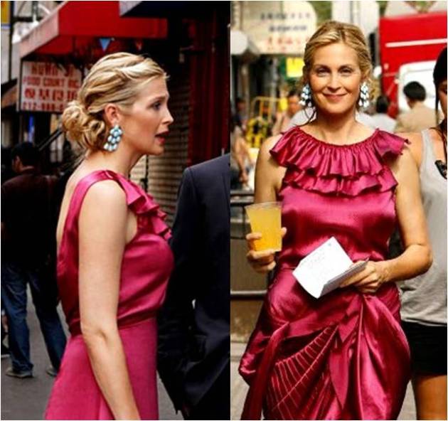  Gossip Girl and notice that Lily Bass 39 pink and turquoise wedding look 